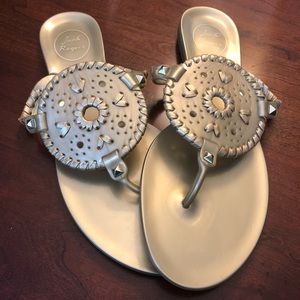 Jack Rogers Gold Jelly Georgica Flip Flop Size 9